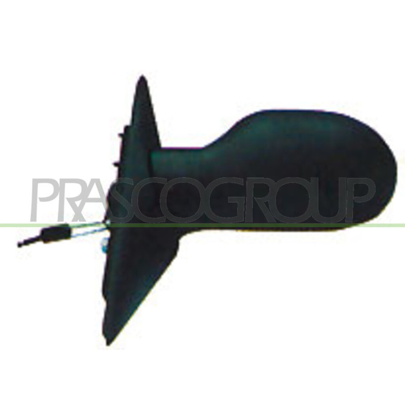 Rétroviseur manuel noir côté chauffeur