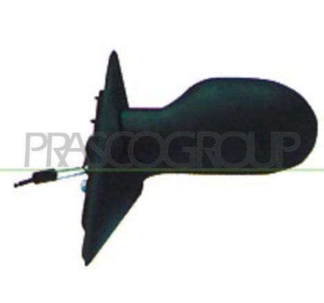 Rétroviseur électrique noir côté chauffeur