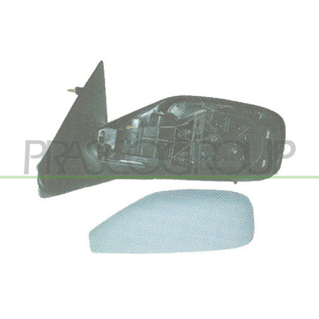 Rétroviseur électrique, rabattable électriquement, à peindre avec apprêt
