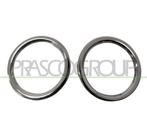 Jeu de moulure chrome de phare antibrouillard