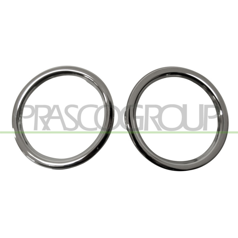 Jeu de moulure chrome de phare antibrouillard