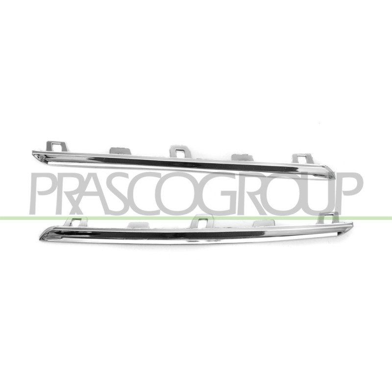 Jeu de moulure chrome de calandre