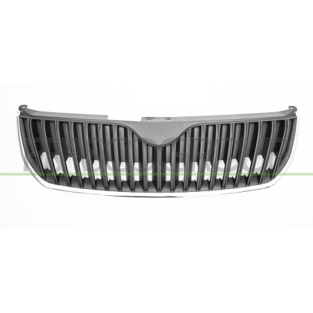 Grille de calandre noir avec cadre chrome