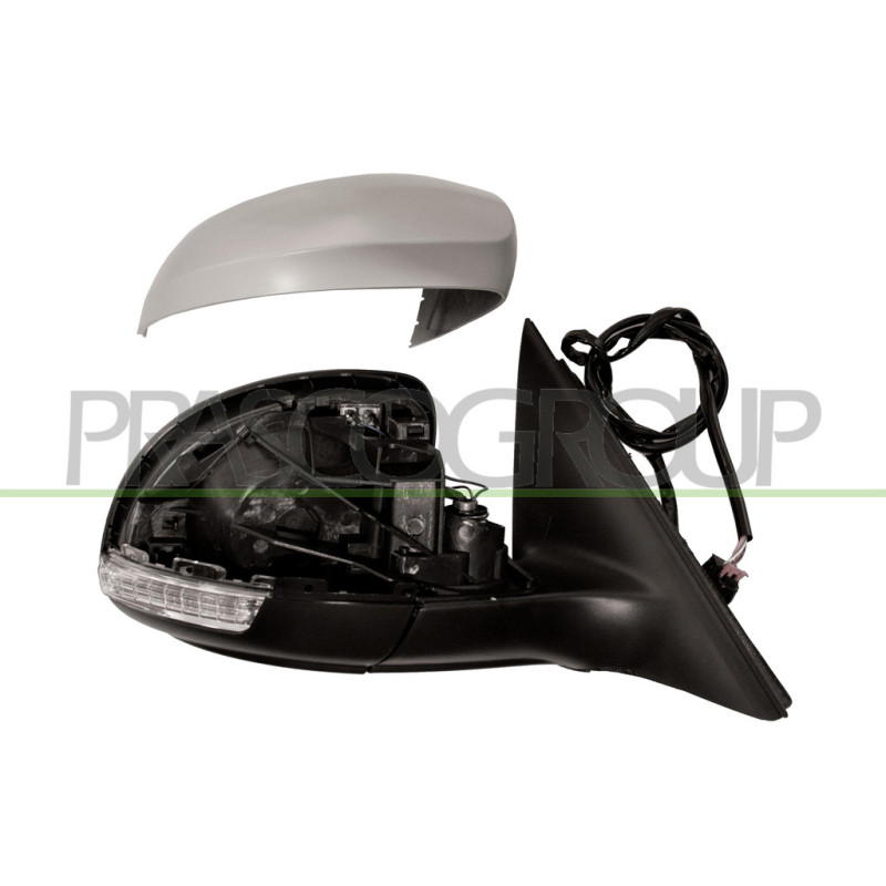 Rétroviseur électrique, rabattable électriquement, à peindre avec apprêt