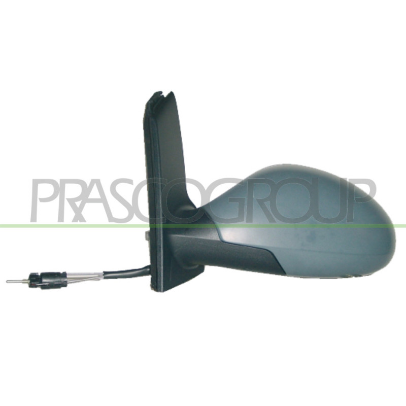 Rétroviseur électrique, rabattable électriquement, à peindre avec apprêt