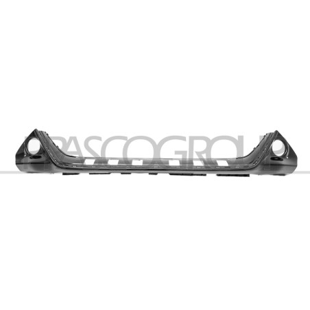 Bandeau central noir brillant de pare-chocs avant