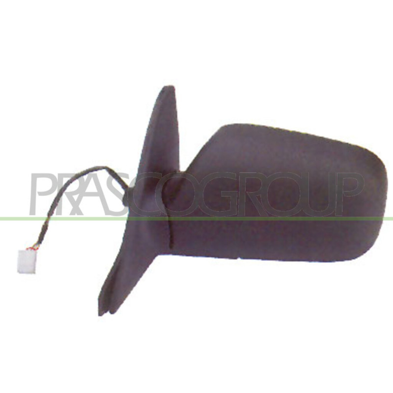 Rétroviseur électrique, rabattable électriquement, à peindre avec apprêt