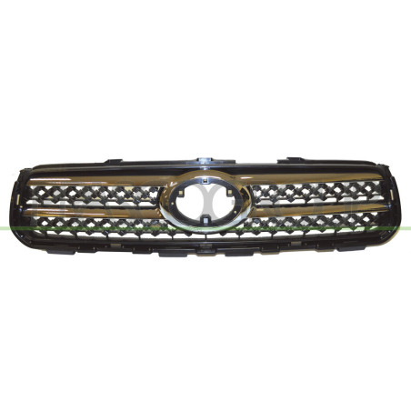 Grille de calandre noir avec moulure chrome