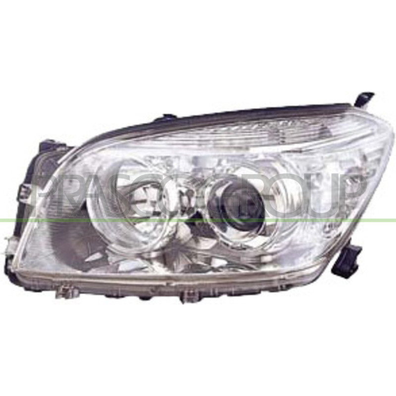 Phare Droit H11+Hb3 Electrique Avec Moteur Chrome'