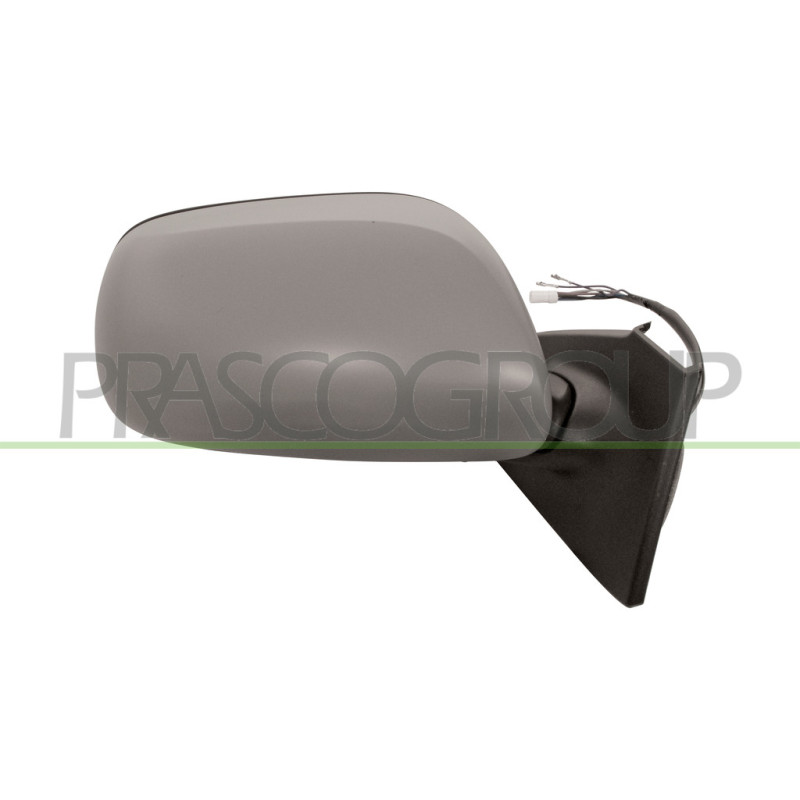 Rétroviseur électrique, rabattable électriquement, à peindre avec apprêt