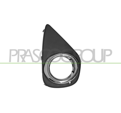 Grille de pare-chocs avant noir et cadre chrome côté passager