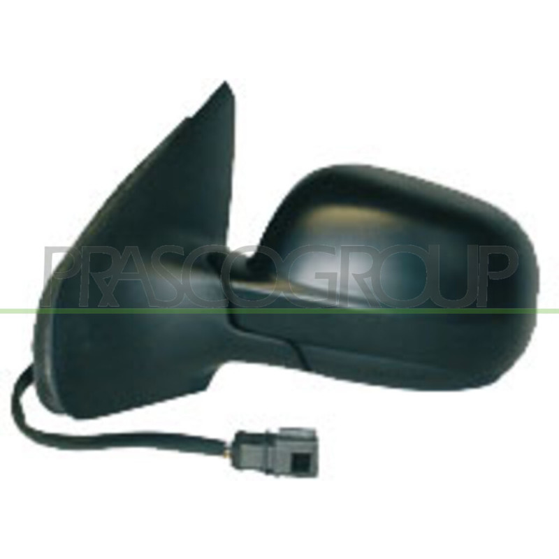 Rétroviseur électrique noir côté chauffeur