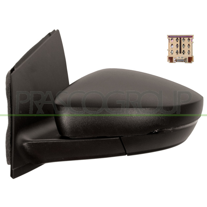 Rétroviseur manuel noir côté chauffeur