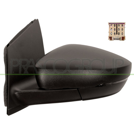 Rétroviseur manuel noir côté chauffeur