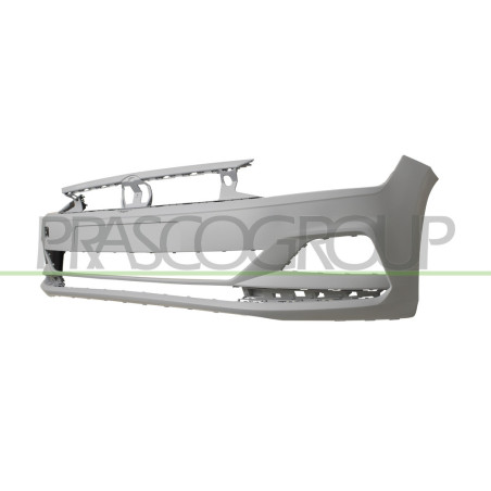 Pare-chocs avant à peindre avec apprêt avec empreinte radar