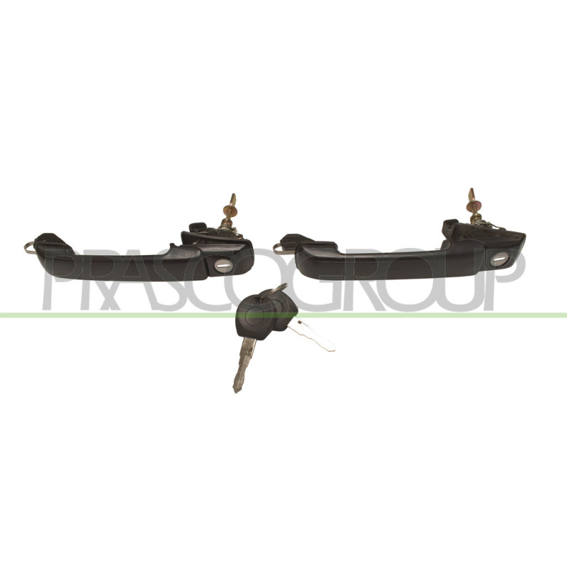 Poignée extérieure noir de porte avant