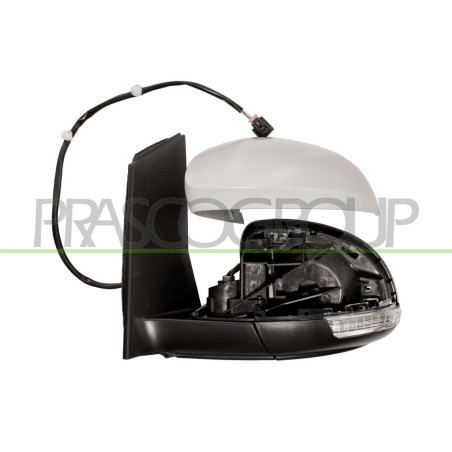 Rétroviseur électrique, rabattable électriquement, à peindre avec apprêt