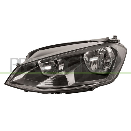 Phare Gauche H7+H15 Electrique Avec Moteur-Noir