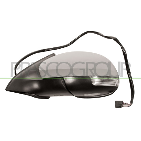 Rétroviseur électrique, rabattable électriquement, à peindre avec apprêt