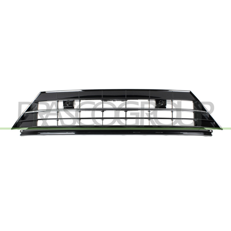 Grille centrale noir brillant de pare-chocs avant