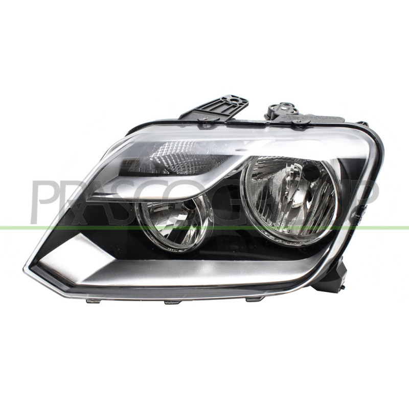 Phare Gauche H7+H1 Electrique Avec Moteur-Noir-Montage Valeo