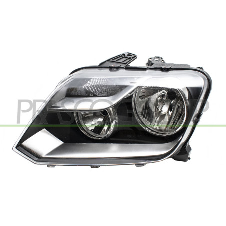 Phare Gauche H7+H1 Electrique Avec Moteur-Noir-Montage Valeo