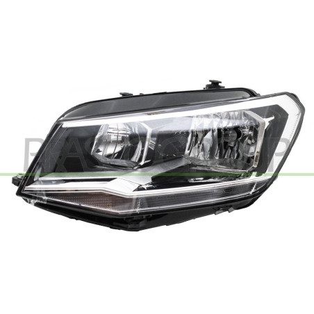 Phare Gauche H7+H21 Electrique Avec Moteur-Noir