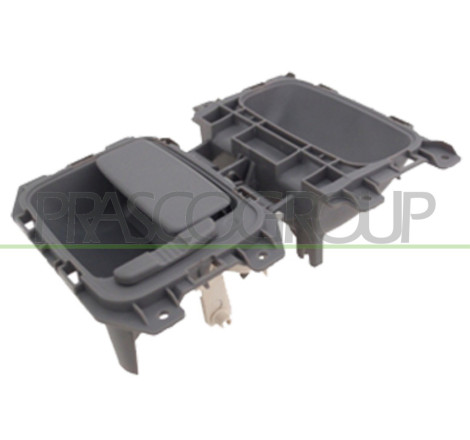 Poignée intérieure grise de porte arrière