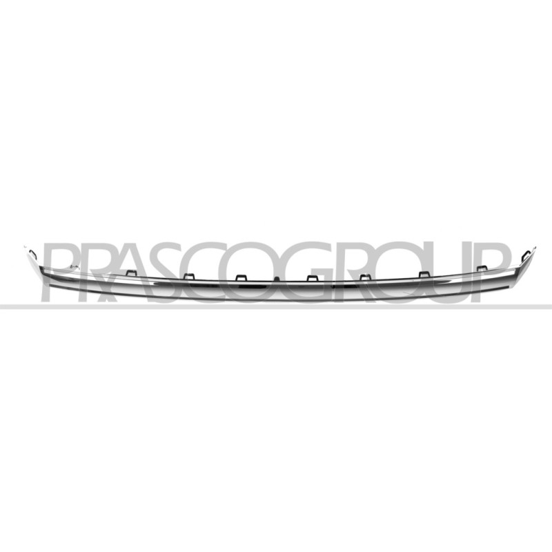 Moulure chrome de grille de calandre supérieure