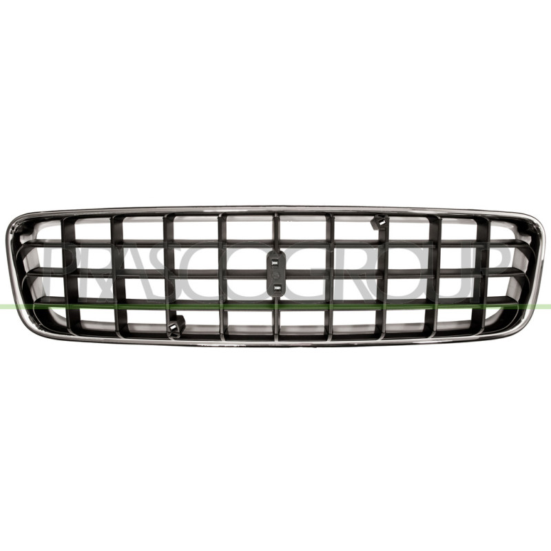 Grille de calandre noir avec moulure chrome