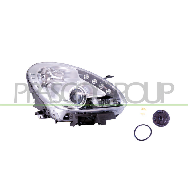 Phare côté passager H7 Electrique avec Moteur-avec Feu de Jour-Chromé-Led