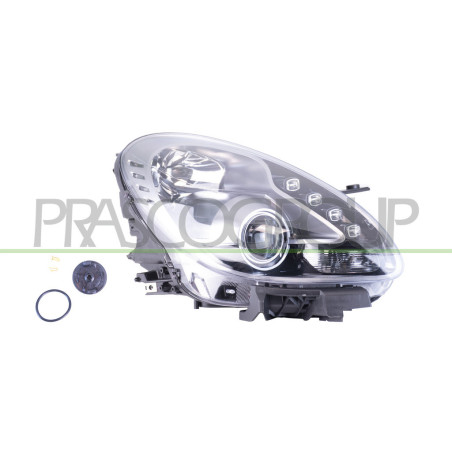 Phare côté passager H7 Electrique avec Moteur-avec Feu de Jour-Noir-Led