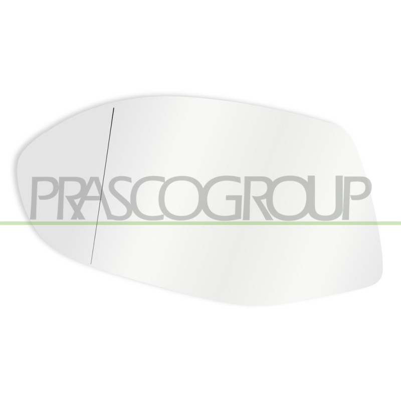 Verre De Retroviseur Gauche Aspherique-Chauffant-Chrome'