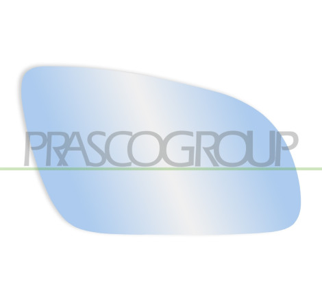 Verre De Retroviseur Droit-Chauffant-Convex-Bleu