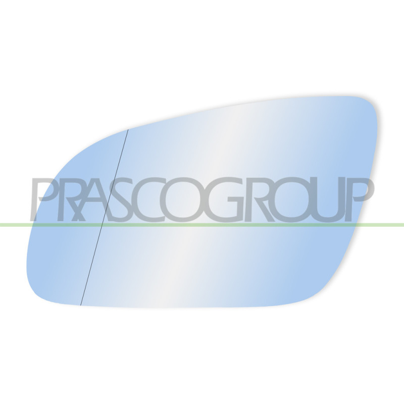 Verre De Retroviseur Gauche Aspherique-Chauffant-Bleu