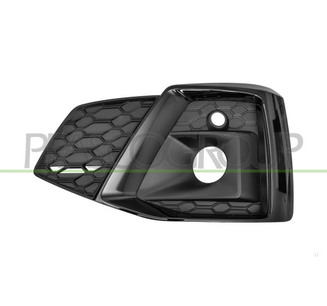 Grille De Pare-Chocs Gauche Noire-Brillante Avec Sieges Antibrouillard Mod. S-Li