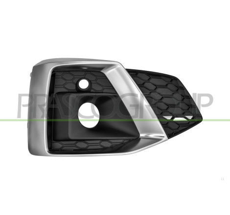 Grille Droite De Pare-Chocs Avant-Avec Trous Antibrouillard-Avec Moulure Argent