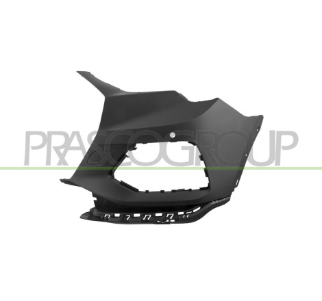 Pare-Chocs Avant Gauche Noire Lisse A Peindre-Avec Trou Radar+Supports Capteurs