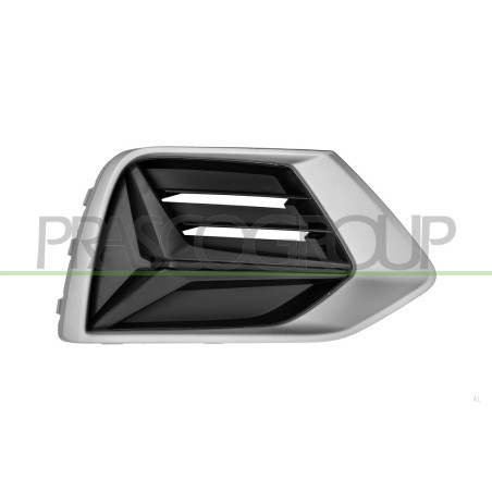 Grille De Pare-Chocs Gauche-Noire Structuré