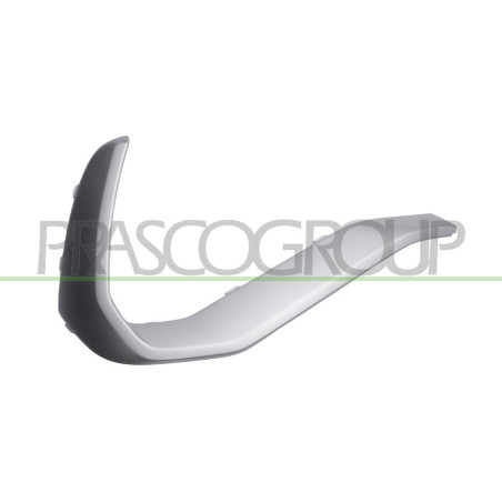 Moulure côté passager de Pare-Chocs Arriere-Peinte-Argent