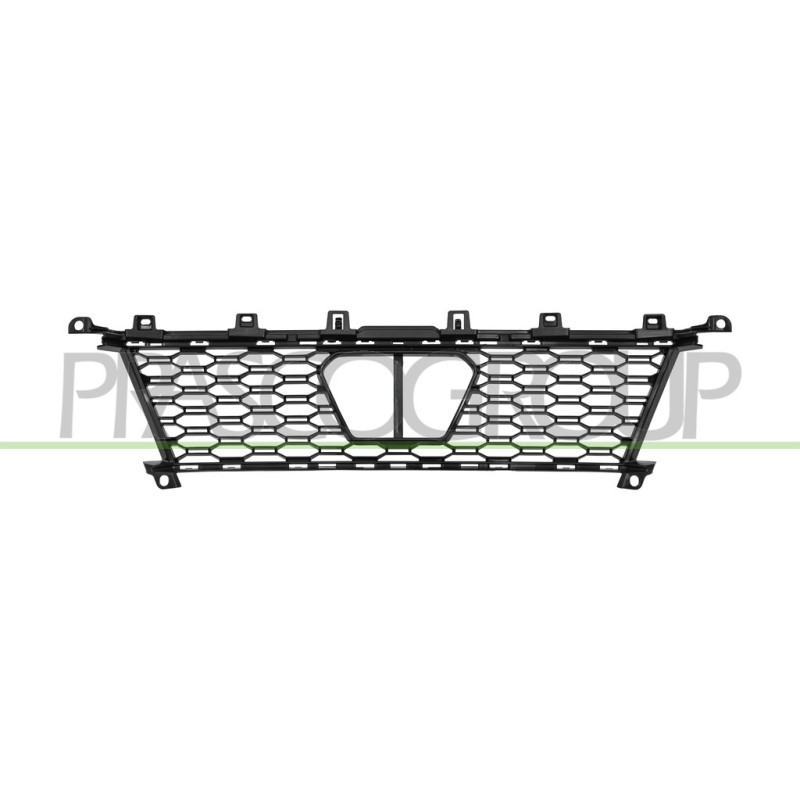 Grille Centrale De Pare-Chocs Avant-Noire-Avec Trous Pour Regulateur De Vitesse