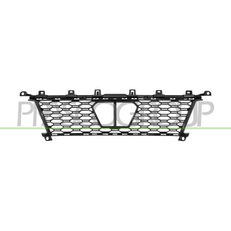 Grille Centrale De Pare-Chocs Avant-Noire-Avec Trous Pour Regulateur De Vitesse