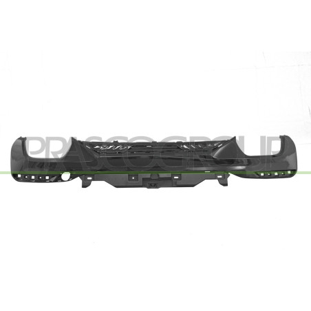 Spoiler de Pare-Chocs arrière Noire Brillant-avec Cache Crochet Mod. 550 M Perfo