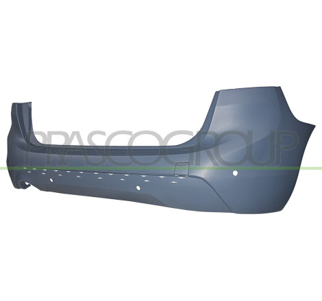 Pare-Chocs Arriere A Peindre-Avec Trous Radar+Supports Capteurs-Avec Sortie Echa