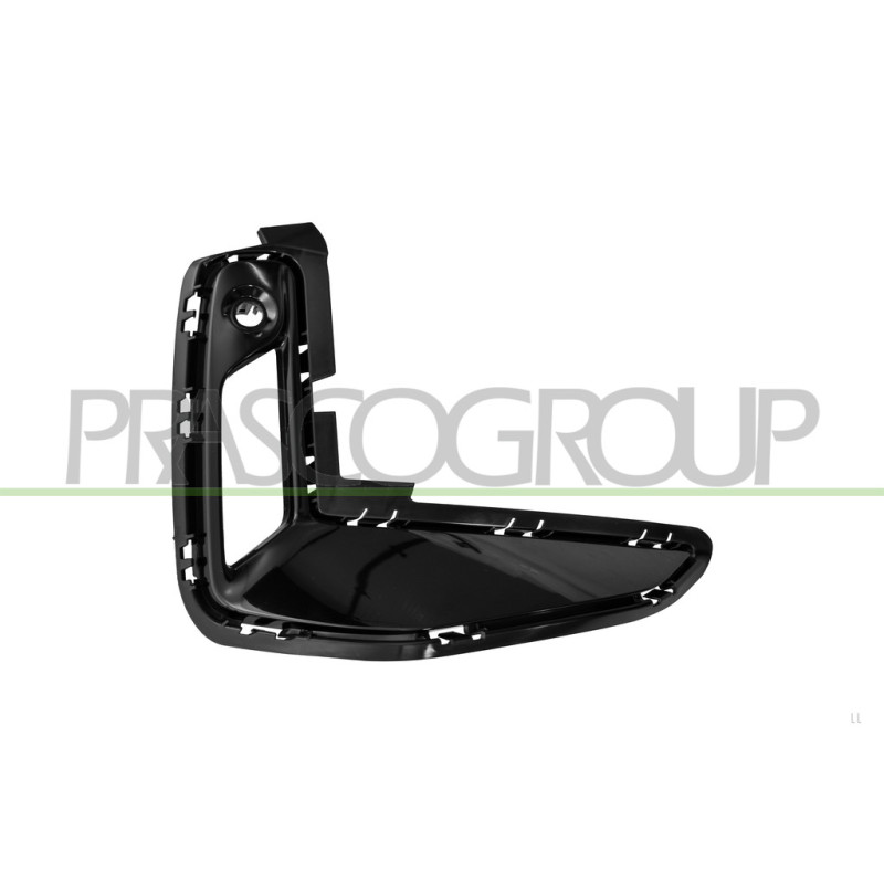 Grille Droite De Pare-Chocs-Avant-Noire-Brillant