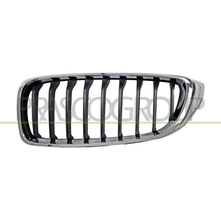 Grille de Calandre côté chauffeur-Noire-avec Cadre Chrome'