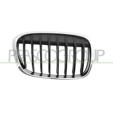 Grille Calandre côté passager Chromee-Chromee/Noire