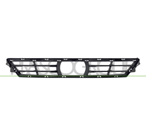 Grille Centrale de Pare-Chocs-Avant-Inferieure-Noire-Brillante-Pour Regulateur d
