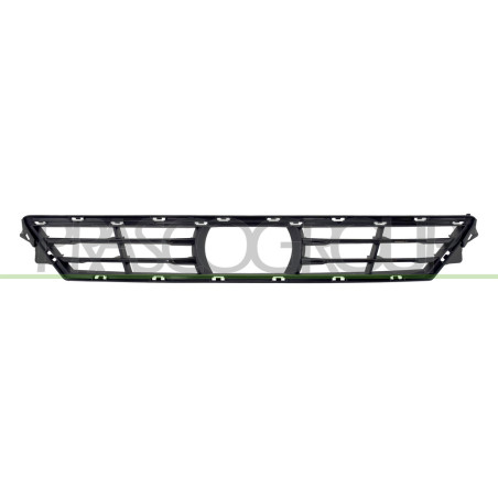Grille Centrale de Pare-Chocs-Avant-Inferieure-Noire-Brillante-Pour Regulateur d