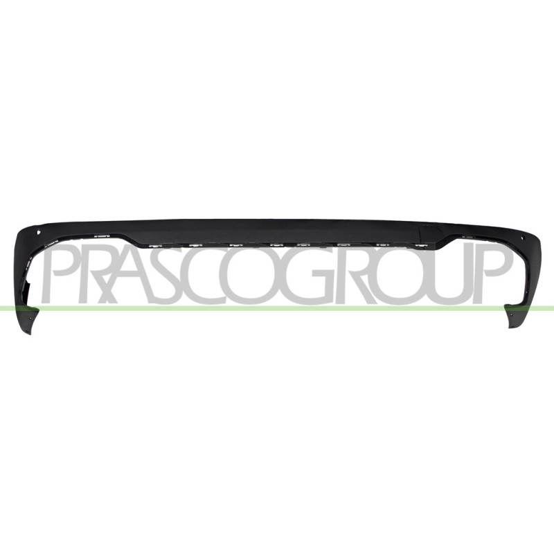 Moulure de Pare-Chocs Arriere-Centrale-Noire-Structuree-avec Cache Crochet